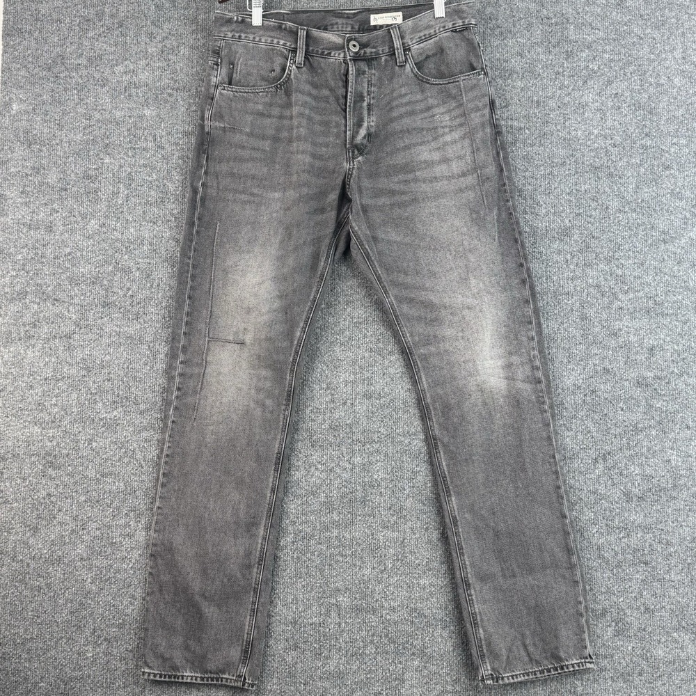 G-Star RAW Triple A Jeans Men's 34x34 Gray Regular Straight Restored Denim Faded